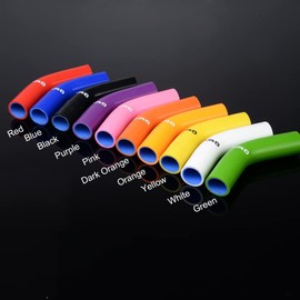 G-PLUS (Black) 2PCS Silicone Radiator Coolant Hose Tube Clamps Kit Clamps, Compatible with Yamaha YFZ 450 YFZ450 2004-2008