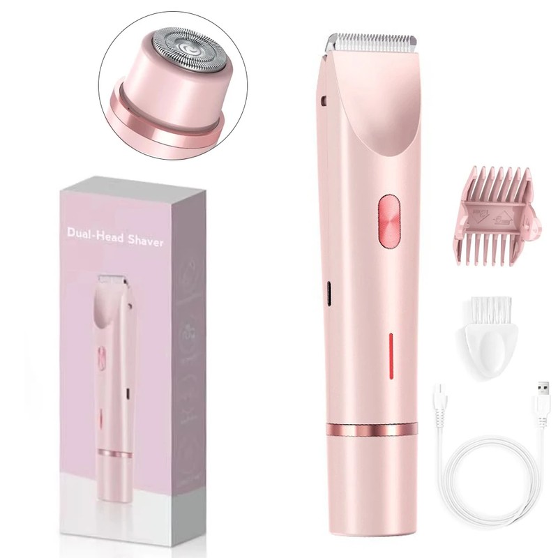 Women’s Electric Shaver for Body Grooming – Dual-Head Rechargeable Razor
