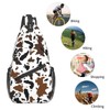 Cow Cross Body Bag Sling Bag Chest Bag for Men
