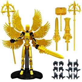 (Assembly Completed) T13 Action Figure Set, Titan 13 Robot Action Figure,Dummy 13 Set,3D Printed Robot 13 Action Figure, Lucky 13 Set, for Collectors Desktop Decorations
