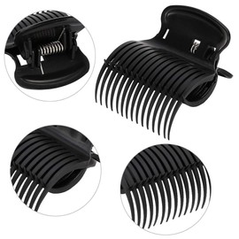Hot Roller Clips, Pack of 12 Plastic Curlers Clip Women Curler Clips Claw Clips Replacement Girls Jumbo Hair Rollers for Haircut Styling Salon 6 x 5 x 4 cm Black