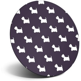 Destination Vinyl ltd Magnet for Refrigerator, Fridge - Cute West Highland Terrier for Office, Cabinet and Whiteboard, Magnetic Stickers, 15600