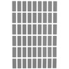 Sticker Label Sheet 25mm x 10mm Grey Pricing Tag Rectangular