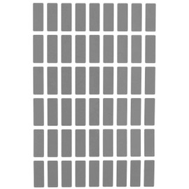 Sticker Label Sheet 25mm x 10mm Grey Pricing Tag Rectangular Labels (1in x 3/8in) - 810 Pack by Royal Green