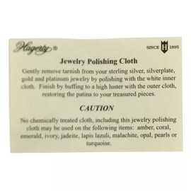 Hagerty Polishing Cloth 6 inch x 4.5 Inch