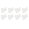 8pcs LED Strip Light Connector Professional Transparent 3Pin L Shaped