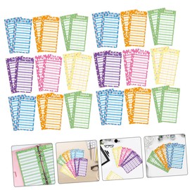 Operitacx 5 Sätze Budgetumschlag Geld-organizer-umschläge Münzumschläge Hauptbuch Große Aufkleber Geldbörse Büroartikel Büromaterial Cash-budget-ersetzungen Bürozubehör Papier 50 Blätter * 5