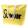 We We Summer Beach bags for Women Large Canvas Beach Bag Tote Daily bags Women's Shoulder Bag Handbag for Travel Gym Swim (Yellow bag)