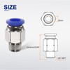 sourcing map Push to Connect Fitting 8mm Tube OD x