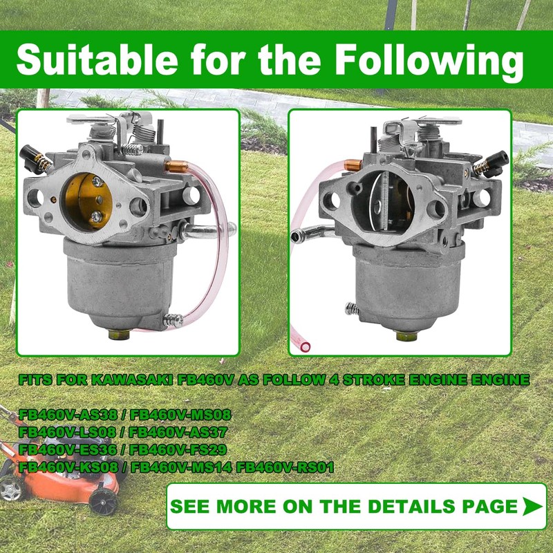 JDLLONG 15003-2796 Carburetor Fit for Kawasaki FB460V 4 Stroke Engine