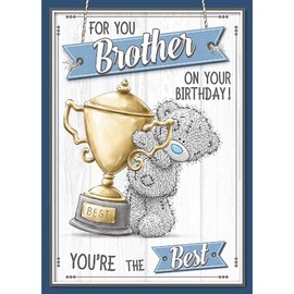 Carte Blanche Me to You for You Brother Birthday Card,grey|blue|beige,210 X 290 mm