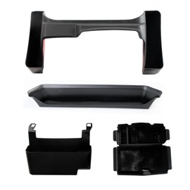 ETL INDUSTRIES 4PCS Center Console Organizer Storage Box for 2024 2025 Jeep Wrangler JL JLU 4XE and Gladiator JT, Gear Shift Console Tray Organizer, Hanging Armrest Storage Box, Co-Pilot Organizer