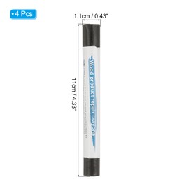 PATIKIL Furniture Repair Crayons, 4 Pcs Wax Wood Filler Sticks Wood Wax Crayons for Scratches Wood Floor Holes Tables,