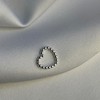 jewellerybox Sterling Silver Beaded Open Heart Pendant