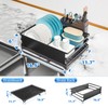 Simple Trending Dish Rack, Steel Dish Drying Rack for Kitchen