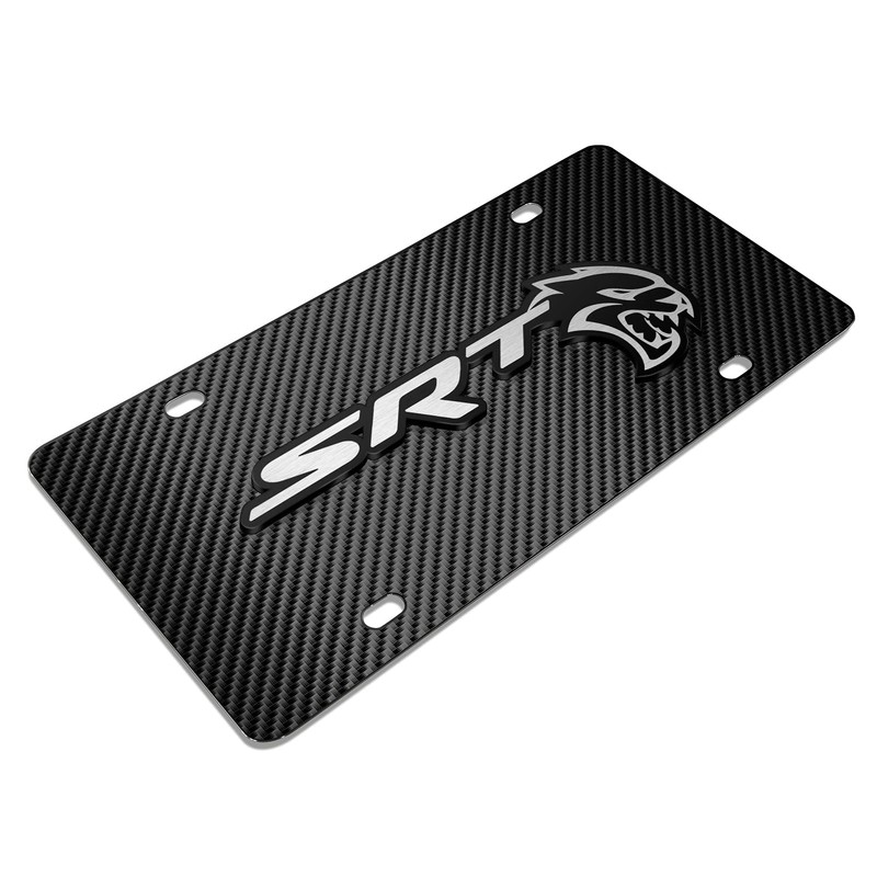 iPick Image for Dodge SRT Hellcat 3D Logo Black Carbon