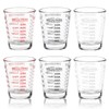 SAIAOKJ Shot Glasses Measuring Cup Set 6 Pack Espresso Shot