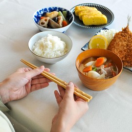 TAKEMI Wooden Chopsticks Dishwasher-Safe Stylish Chopsticks Set of 5 Pairs for Commercial Use, Non-Slip, 8.9 inches (22.5 cm), For Guests, SDGs Eco Material