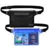AiRunTech Waterproof Pouch with Waist Strap (2 Pack) | Beach