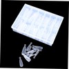 WOONEKY Diamond Shape Nail Extension Model Reusable Press Tips for