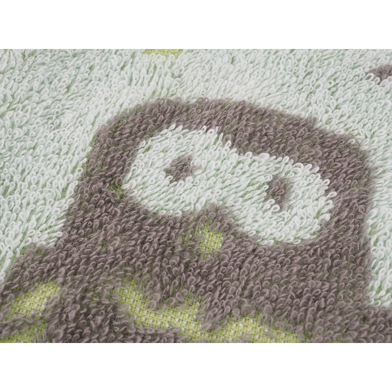 Kosugizen Jacquard Friend Bath Towel, Green, 23.6 x 47.2 inches