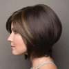 Jf Pelo Corto Natural | Peluca Cabeza Onda Cabello Recto
