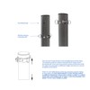 E&K Sunrise 3" Diameter D-Ring Clamp for Sun Shade Sail