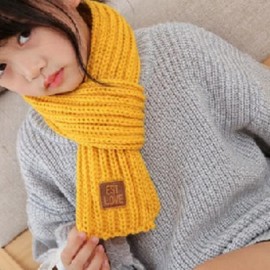 Warm Winter Cute Mini Kids Petit Scarf Muffle Black