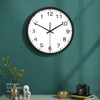Timethink Modern Design Run Backwards Quiet Sweep Clock with Metal