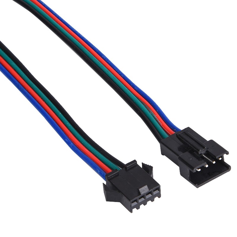 50 Pairs Connector Cable Male and Female 4 Pin Tinned