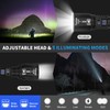 Rechargeable Flashlights 2Pack High Lumens, 5Mode Rechargeable Flashlights with LCD