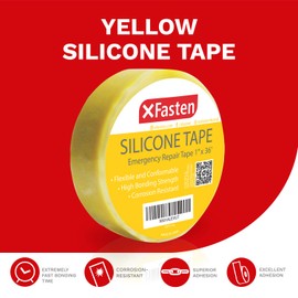XFasten Silicone Self Fusing Tape 1-Inch x 36-Foot (Blue) Silicone Repair Tape