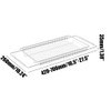 MINGFANITY Extendable Dish Drying Rack Over The Kitchen Sink, Vegetables