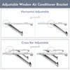 Flamorrow Window Air Conditioner Bracket, Heavy Duty Air Conditioner Support