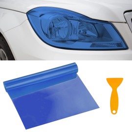 Car Headlight Tint Film 30x120cm,Waterproof UV Resistant Vinyl Headlight Tint,Smoke Tint Universal Fit for Headlights, Rear Lights & Fog Lights (Blue)