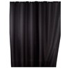 WENKO 20043100 Antimould shower curtain singlecolour Black antibacterial, washable, Plastic