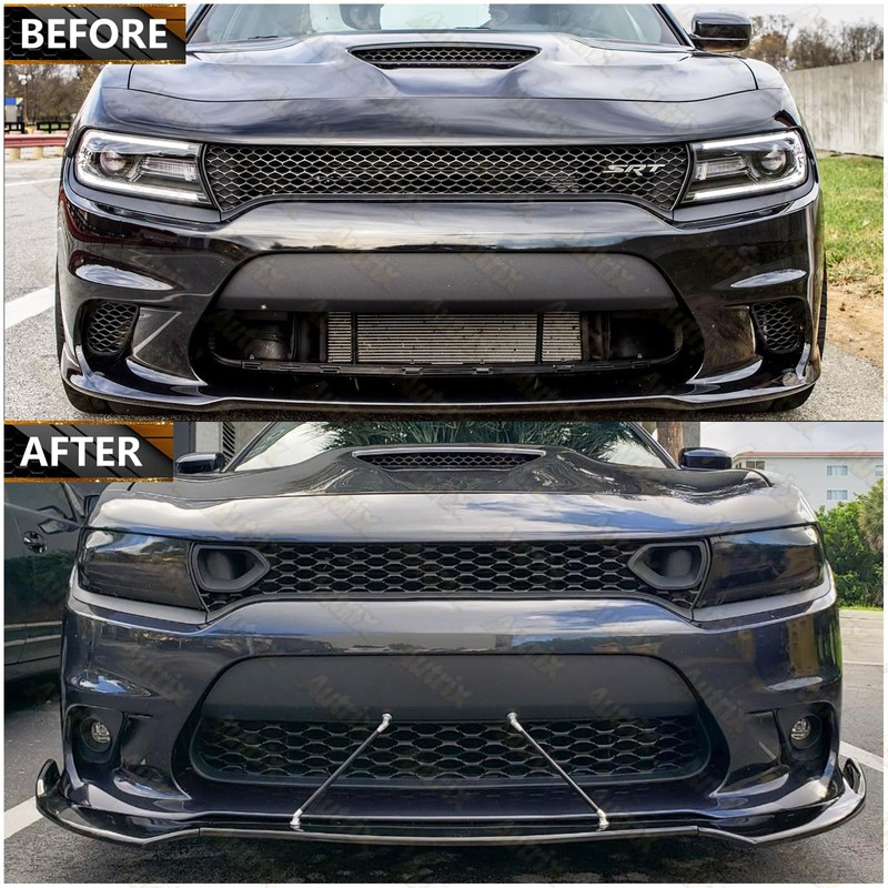 Autrix Front Grille Compatible With 2015-2024 Dodge Charger Non-Widebody