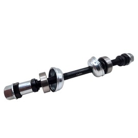 CYCLEZ Premium 3/8" x 185mm Rear Bike Axle Kit - Chromoly Axle with Sealed 6000RS Bearings, Heavy Duty Bearing Cups - Fits MTB, BMX, Cruiser, Hybrid, Tandem - Complete Rear Wheel Hub Replacement