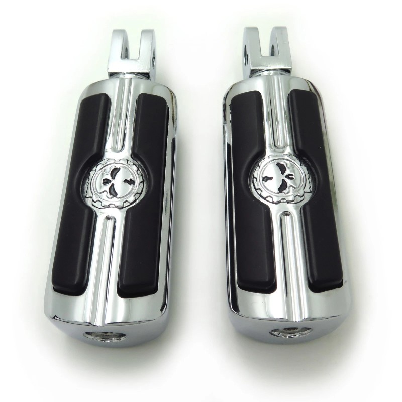 HONGK Gear Skull Footpeg For 2003-2014 Triumph Speedmaster (Front &