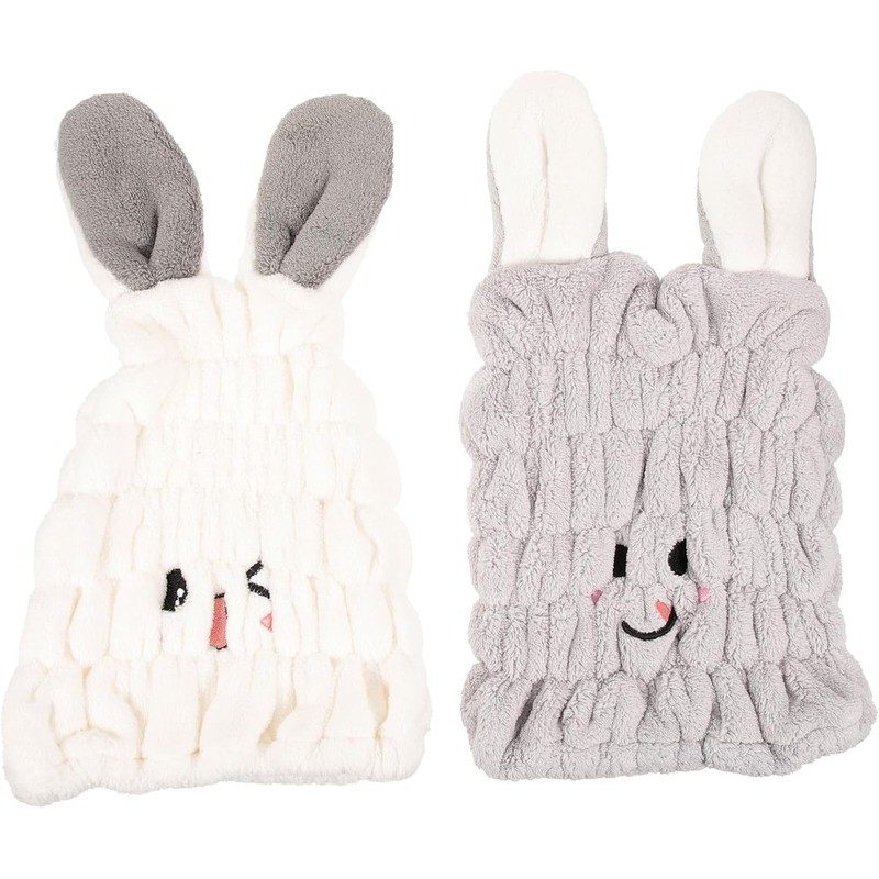 2 Piezas Gorro Secado Rápido para Niñas Toalla Absorbente de