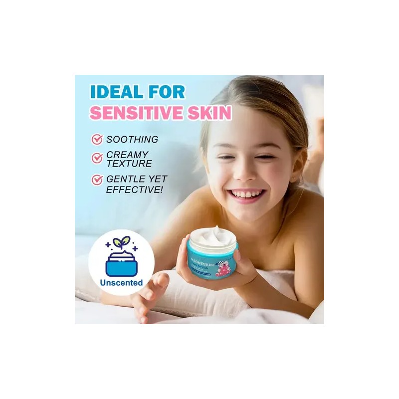 Crema Magnesio Relajante Natural Niños Mejora Calidad Sueño