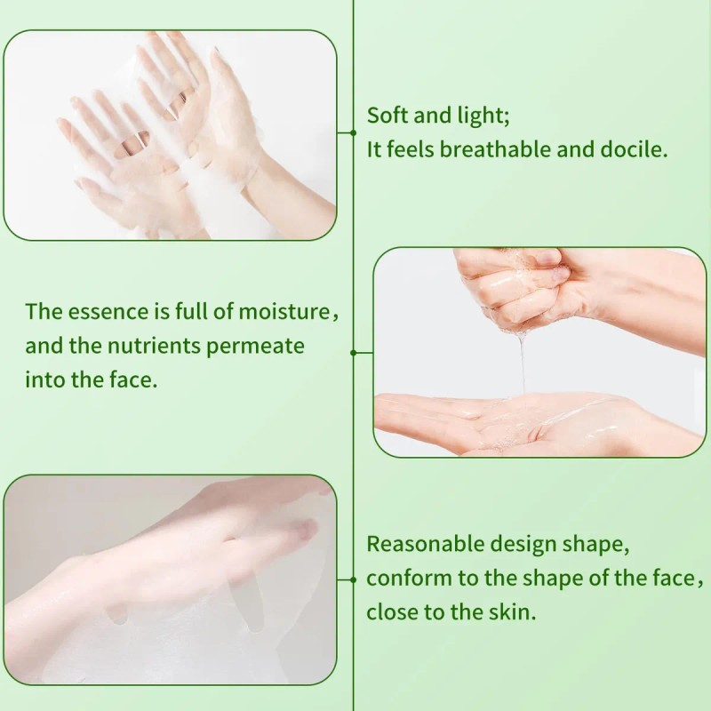 Mascarilla Facial De Aloe Vera, Mascarillas Hidratantes Para