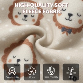 WYTbaby Newborn Baby Romper One-Piece Long Sleeve Fleece Jumpsuit Autumn Winter for Boys Girls 3-18 Months, brown