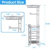 Toilet Paper Holder Stand with Shelf for Phone, Bathroom Free