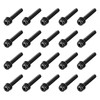 sourcing map M4 x 25mm Carbon Steel Phillips Pan Head