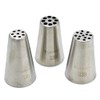 Tumtanm 3 Pcs Grass Piping Nozzles, Seamless Grass Piping Tips,