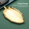 Gold Spoon Rest for Kitchen Counter, Stainless Steel Leaf Spoon