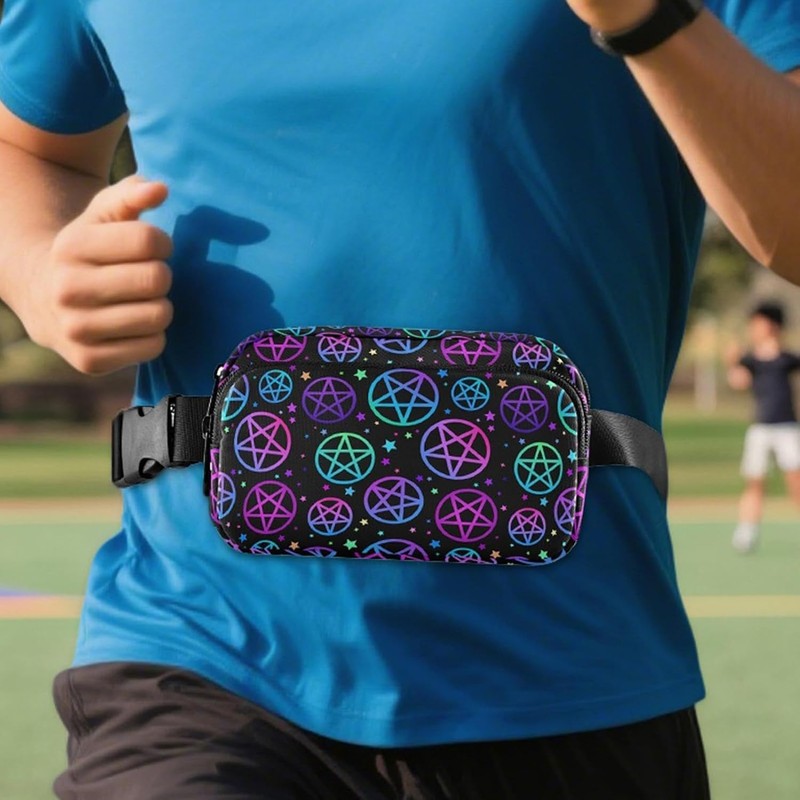 Riñonera Para Mujer Bolsa Reflectante Con Correa Ajustable