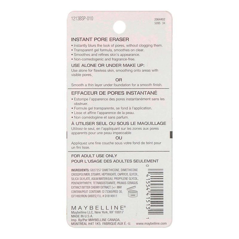 Primer de Maquillaje Maybelline New York Baby Skin Instant Pore