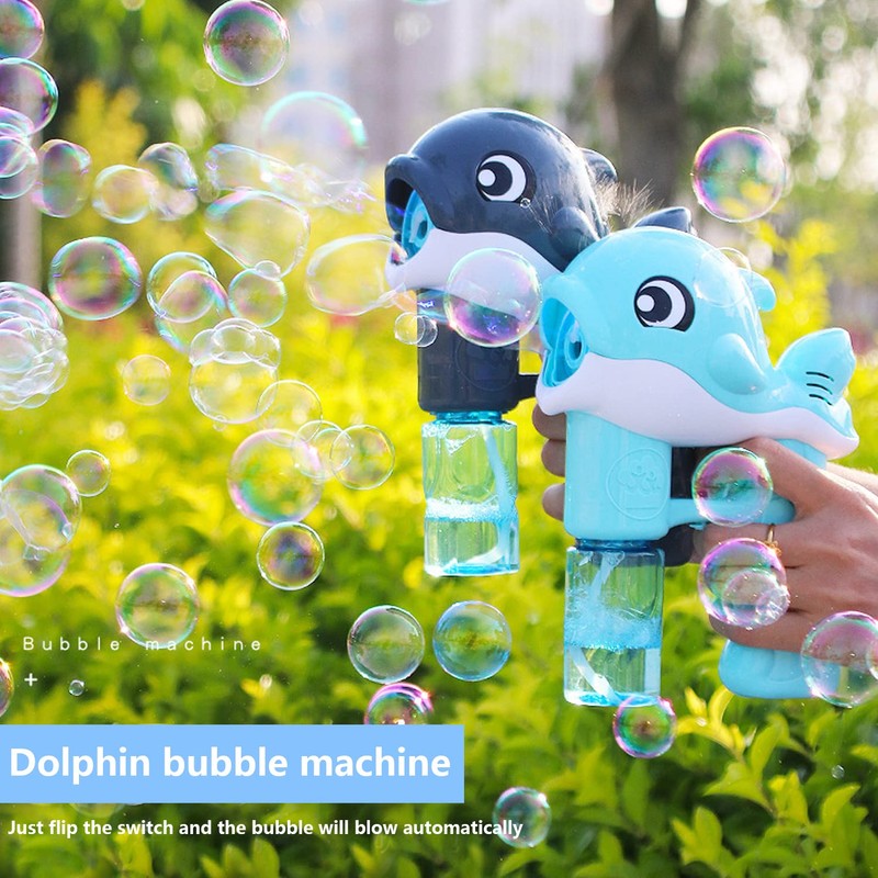Bubble Gun, Pack of 2 Bubble Machine for Children, Bubble